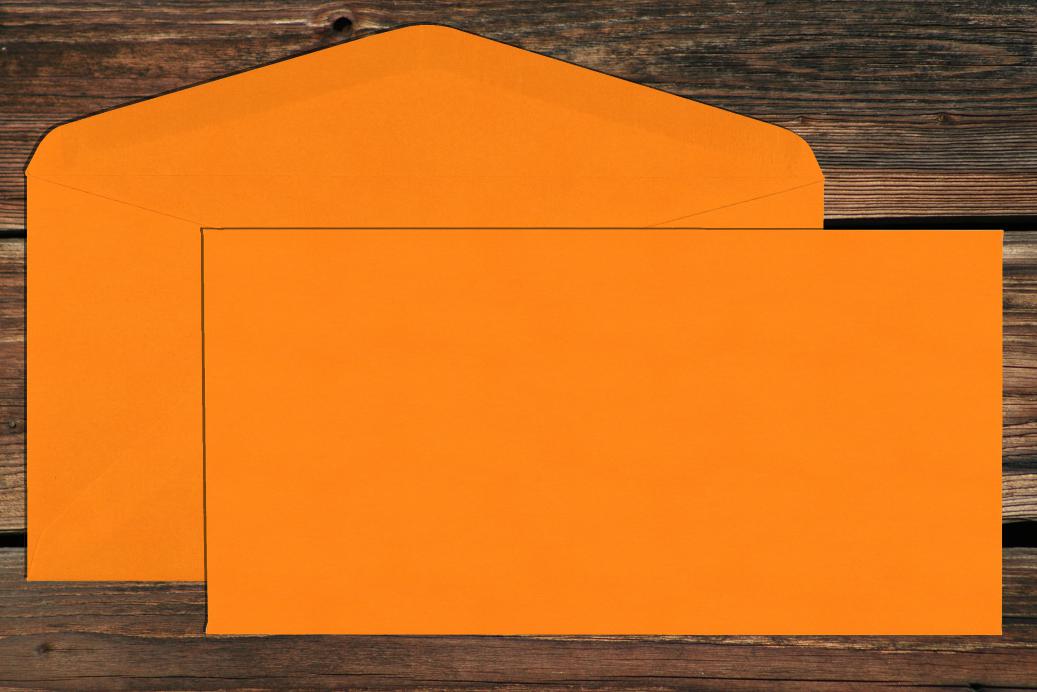 Briefhüllen DL 110x220 mm Nassklebend Goldgelb 120 g/qm